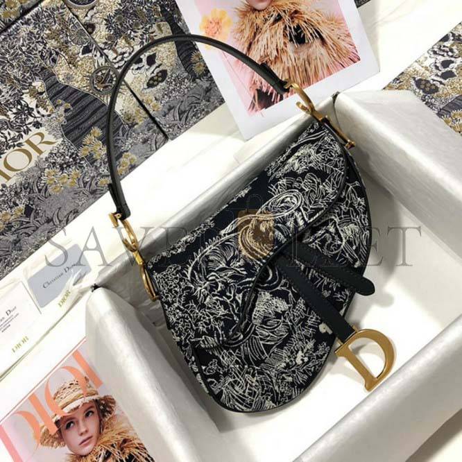 DIOR SADDLE BAG M0446CTFO_M928 (25.5cm*20cm*6.5cm)